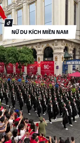 Khối nữ du kích miền Nam tại A80 sáng nay đẹp quáa #a80 #quockhanh2025 