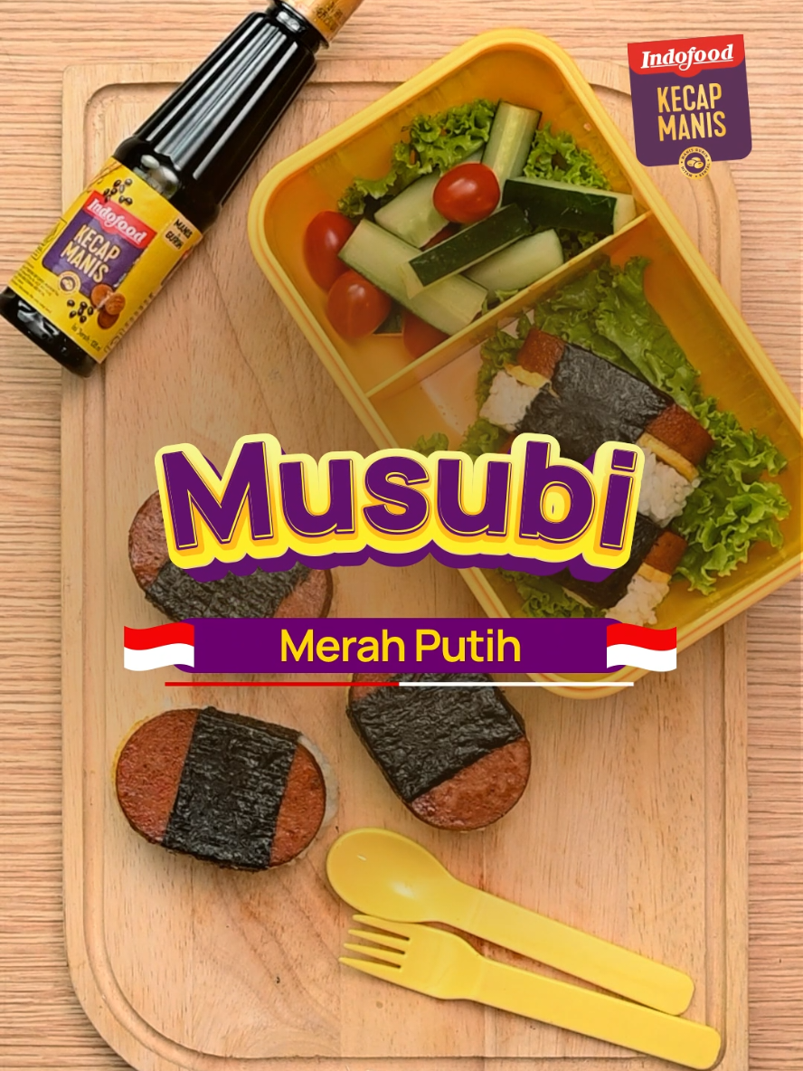 Otak mulai mentok mikir bekal Si Kecil? Coba buat Musubi Merah Putih yuk, Ma! Mumpung mau Agustusan~ Musubi biasanya pakai spam, tapi di sini Mimin pakai kornet supaya lebih praktis. Oya, jangan lupa dimasak pakai Kecap Manis Indofood dulu biar makin #MuanisGurih! Mau tau resep selengkapnya? Tonton video di atas yuk, Ma! #KecapManisIndofood #DiolahAlami120Hari #MuanisGurihnyaBikinNaikLevel