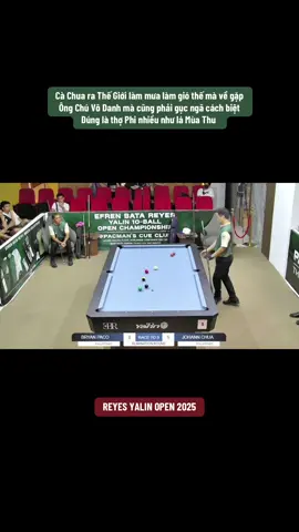 Thợ Phi ẩn danh nhiều thật#Johan Chua#xuhuong#billiards#Reyes Yalin 2025