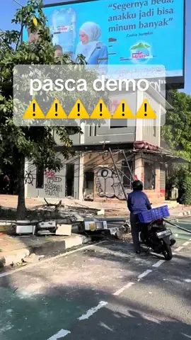sabtu pagi, 30 agustus 2025. pasca demo 29-30 agustus 2025. please jgn terprovokasi, focus sm tujuan awal🙏🏻stay safe semua #demo2025 #fyp #⚠️ 