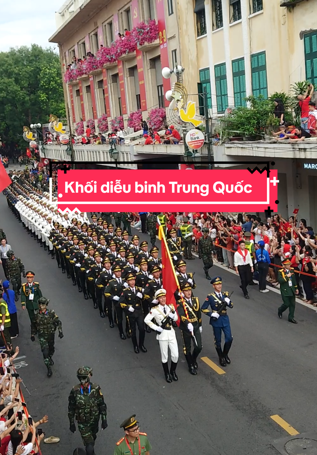 Khối diễu Binh Trung Quốc đang tiến tới #a80 #hanoi #dieubinh #xuhuong 