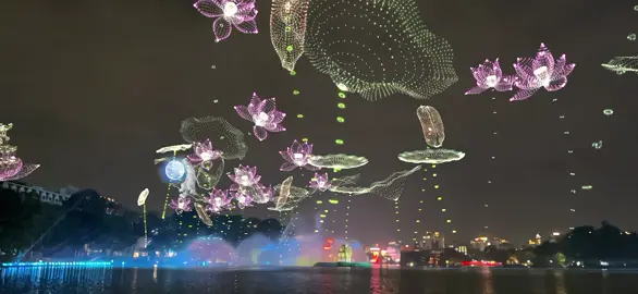 Trình diễn ánh sáng 3D tại Hồ Gươm #3dmapping #hoguom #hanoi #trinhdienanhsang #viralvideo 