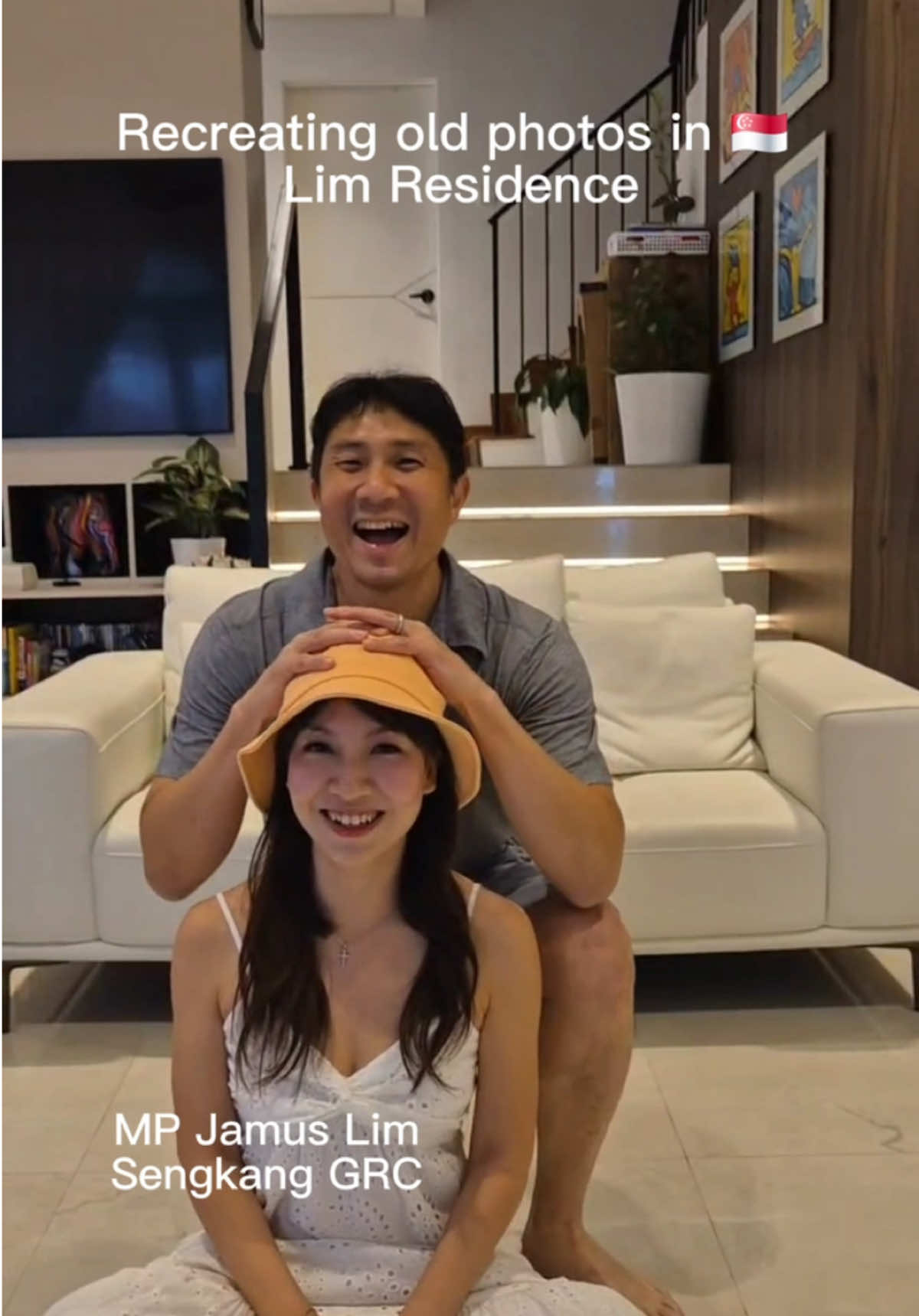 Jamus and his sister recreating their childhood photo, SO CUTEEEE 🤩 For the month of August 🇸🇬 we asked our MPs and candidates to recreate their childhood photo, a photo that shows what their Singaporean childhood was like. #sg60 #wpsg #singapore #workingforsingapore #fyp #foryoupage @Jamus Jerome Lim 