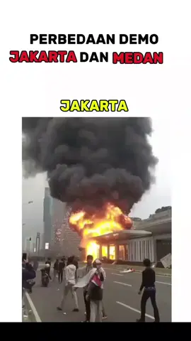 Sebuah perbedaan saat demo jakarta dan medan 🔥🔥🔥 #fyp #demo #jakarta #medan #perbedaan 