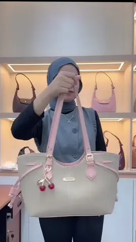 [Kasumi Bag] Wildanstore  tas bahan sude Soulderbag wanita  WILDANSTORE CHARM BAG CHERRY #fyp #CuanTanpaBatas #wibgajian 