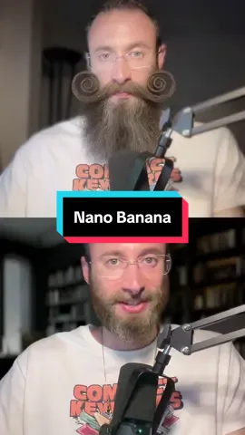 Google's new image model Nano Banana is out of control.  I'm just gonna take a picture of myself right now.  Dropping this picture in.   This model is really good at making little touchups or adjustments.  Increase the size of my beard by 200%.   Increase it by 500%.  Oh my God. Give  me a huge twirling mustache.  Oh man. Oh my  gosh. Look at these details.  Should I do that? Should I do this for my videos?   Make a Compact Keywords branded can of kombucha.  Compact Keywords is my SEO course.  Oh man, that's crazy. All right. Now I'm gonna take  this can.  Make him drinking  from this can.  Oh man.  The can says Compact Keywords. The face isn't exactly like me, but it's pretty close.  Let's try one more thing.  Make him drinking from this can.  Ah man. All right, everyone. Should I grow my beard and mustache like this? Let me know in the comments. #artificialintelligence #imagegeneration #digitalmarketing #buildinpublic
