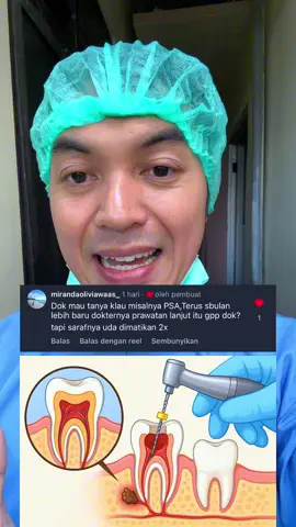 Idealnya perawatan saluran akar harus dikerjakan dengan segera