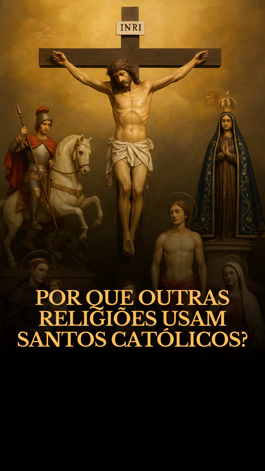 Por que imagens de Santos Católicos são usados em outras religiões? #catolicismo #igrejacatolica #fé #catolicos #conversão 