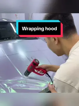 Wrapping car hood#carwrap #nicaicarfilm #vinylwrap 