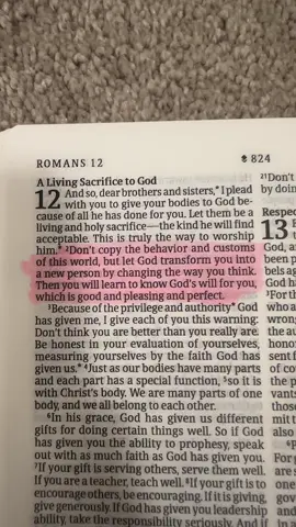 Romans 12:2 #nltbibleversion #bibleverse #christiantiktok #biblestudy #fyppppppppppppppppppppppp  