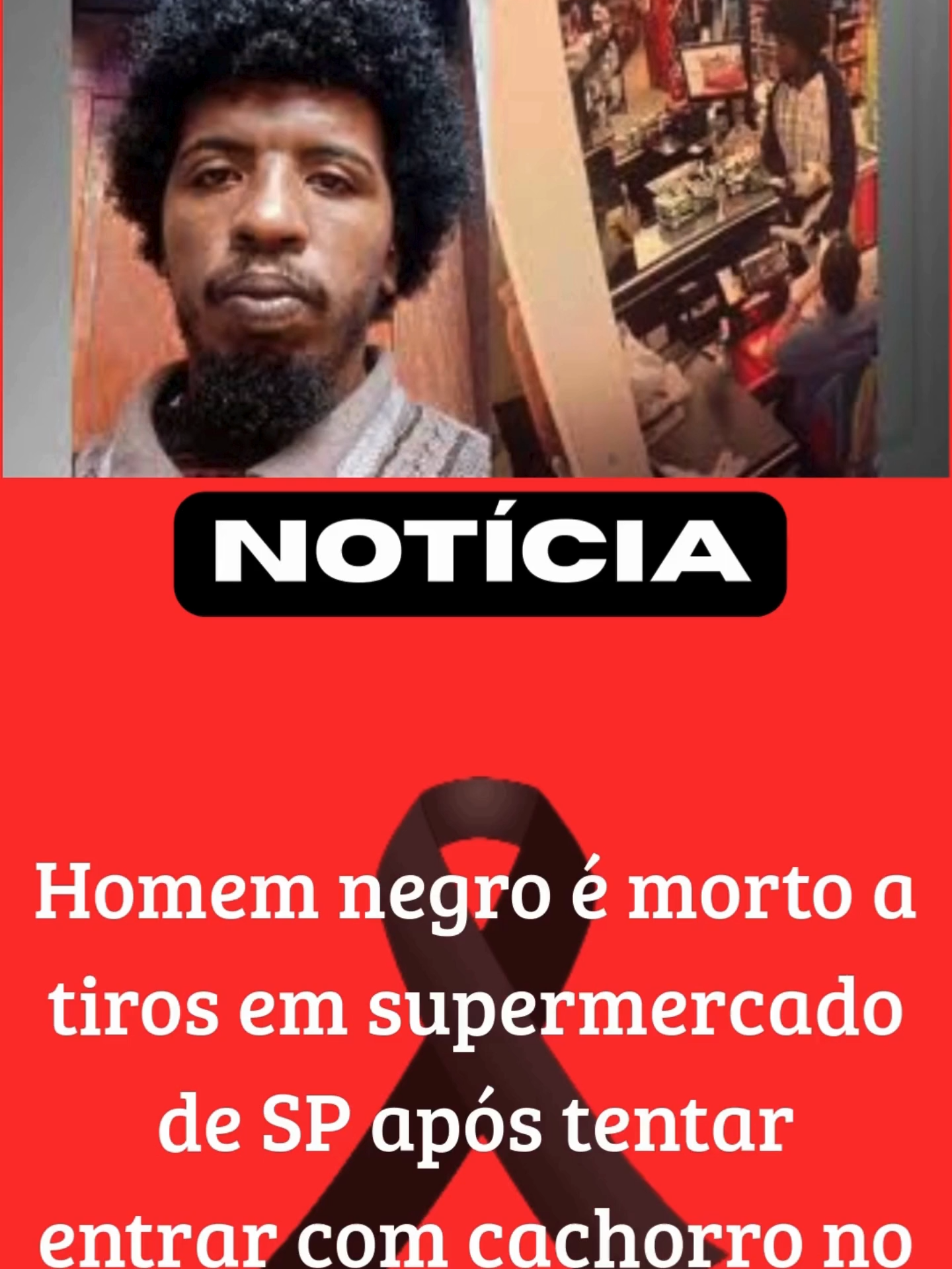 Homem negro é morto a tiros em supermercado de SP após tentar entrar com cachorro no local     #JustiçaPorFelipe #RacismoEstrutural #ViolênciaPolicial #SantoAndré #DireitosHumanos
