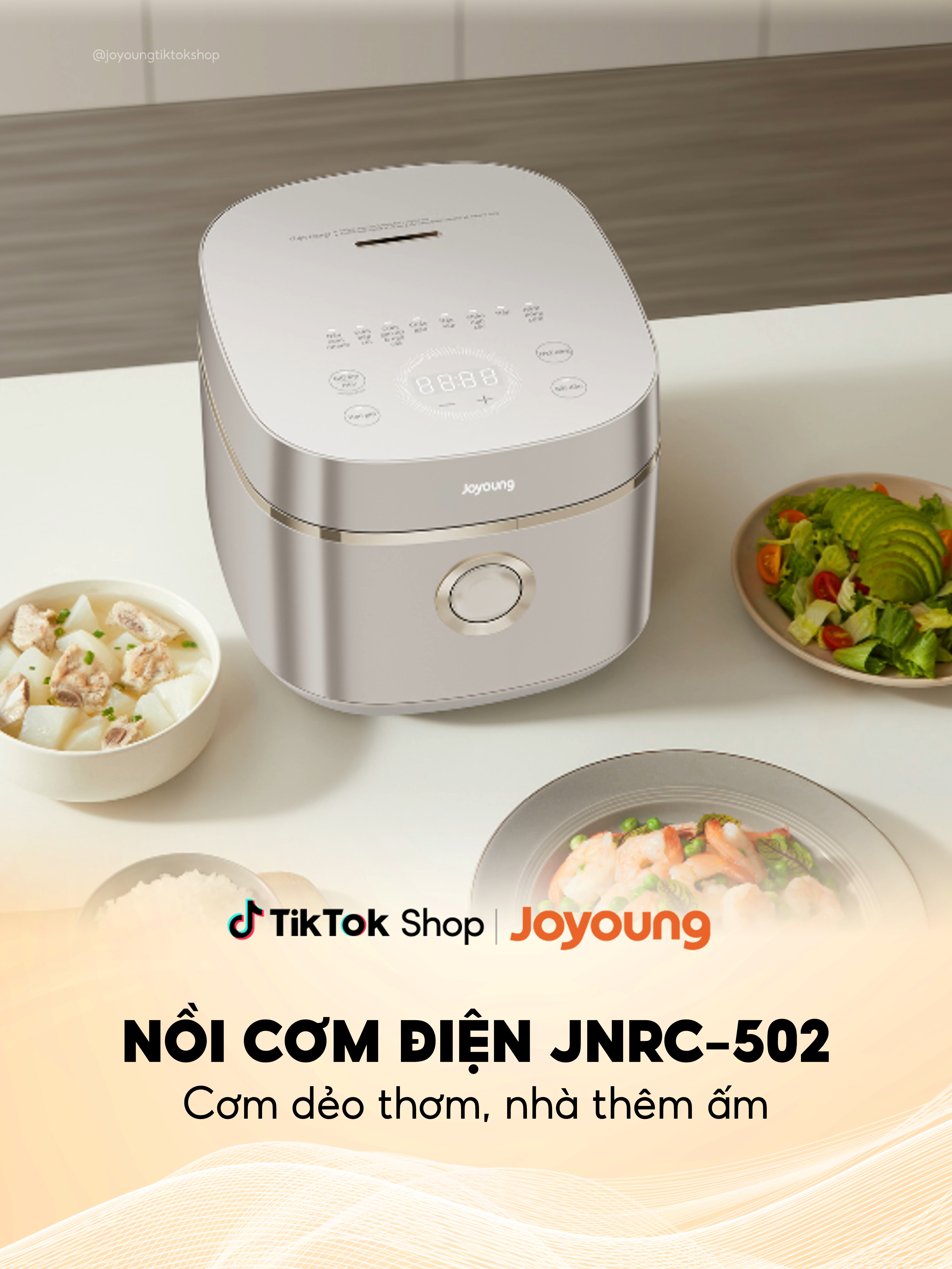 JOYOUNG NỒI CƠM ĐIỆN JNRC-502 cơm dẻo thơm, nhà thêm ấm #JoyoungVietnam #EnjoyBeingHealthy #JNRC502 #HealthyLife