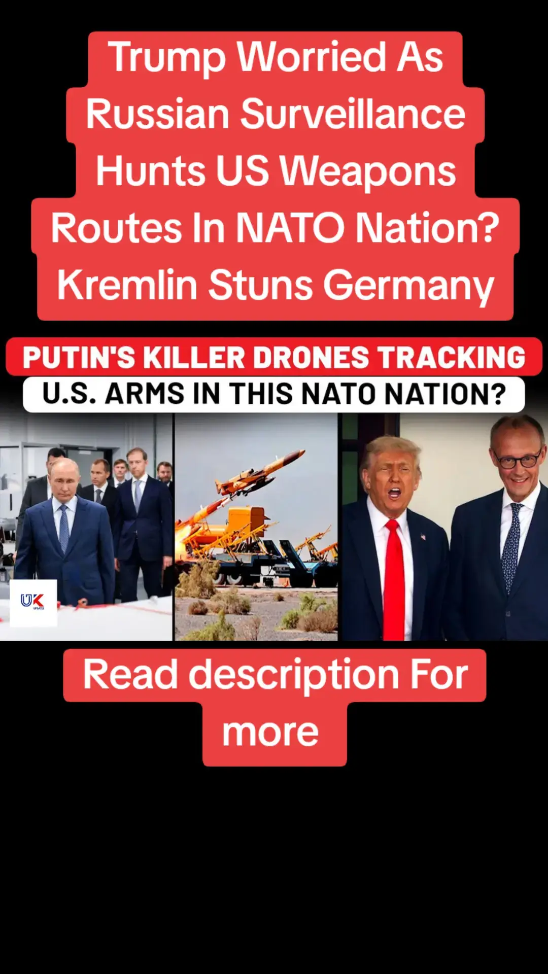 Western intelligence officials have revealed that Russian surveillance drones have been flying over eastern Germany, monitoring U.S. and NATO military supply routes used to deliver weapons to Ukraine. The drone flights, which reportedly targeted areas near military bases in the state of Thuringia, have alarmed both German and U.S. authorities. Some drones are suspected to have been launched from ships in the Baltic Sea and are believed to be of Iranian origin. The Kremlin has denied any involvement, calling the accusations unfounded. However, the intelligence gathered could be used for future sabotage campaigns — a concern reinforced by recent arrests in Europe tied to Russia-linked plots. The U.S. has responded by increasing intelligence-sharing with its NATO allies. Experts warn that these espionage tactics mark a new phase in Russia’s shadow war with the West, aimed at disrupting Ukraine’s supply lines and undermining European security. #Russia #Germany #NATO #USMilitary #SpyDrones 