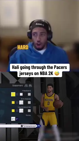 Hali’s not a fan of the circle logo 🤣 (via tyresehaliburton/twitch) #NBA #basketball #tyresehaliburton #pacers 