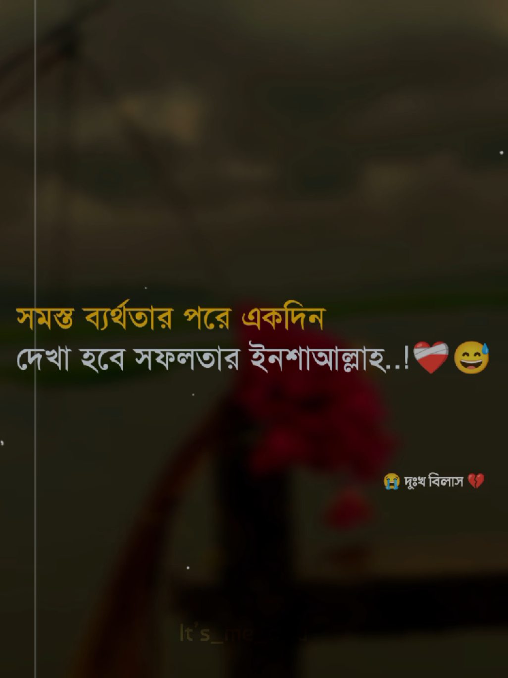 সমস্ত ব্যর্থতার পর একদিন দেখা হবে সফলতার ইনশাআল্লাহ..! ❤️‍🩹😅#sadstatus💔🥀 #foryoupage #vairal #frypgシ @TikTok Bangladesh 
