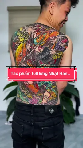 Tác phẩm full lưng Nhật Hàn.. #tattoothienbeo 