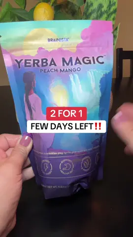 @Brainista Yerba Magic is crafted to boost energy and focus naturally 🌿. Powered by yerba mate for clean, sustained energy without the jitters, antioxidants to fight free radicals and support overall wellness, and natural caffeine + polyphenols to improve focus and metabolism, it helps you stay sharp, energized, and refreshed throughout the day. ✨ #yerbamagic #yerbamate #metabolism #focus #tiktokshopcreatorpicks  ⚠️ Disclaimer: Pricing, coupons, and discounts vary by account and are set by the brand’s promotion. Please check the brand listing for the most accurate offer.