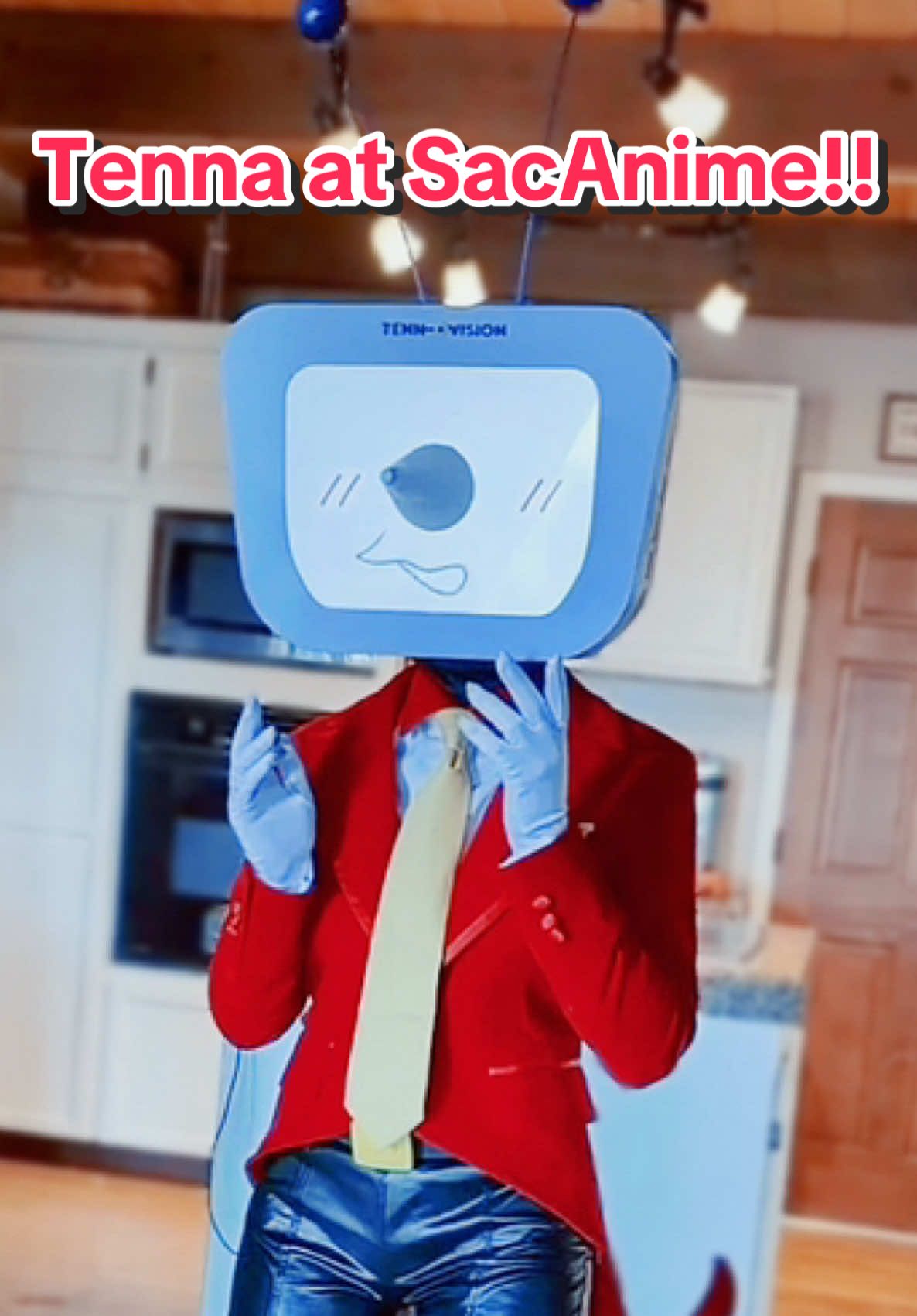 TENNA WILL BE AT SACANIME ON SATURDAY! 🎉 Here’s a video of me testing some of the face options out!  #deltarune #tenna #cosplay #tvhead #undertale 