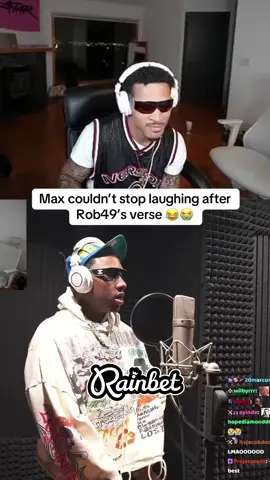 Max couldn’t stop laughing after Rob49’s verse 😂😭 #plaqueboymax #rob49 