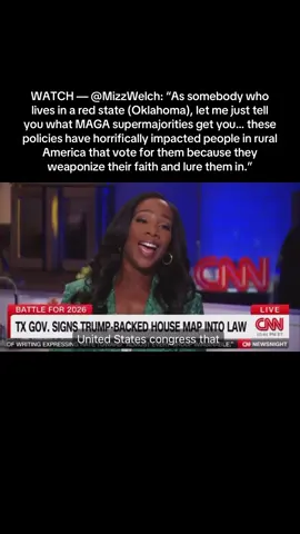 WATCH — @MizzWelch: “As somebody who lives in a red state (Oklahoma), let me just tell you what MAGA supermajorities get you… these policies have horrifically impacted people in rural America that vote for them because they weaponize their faith and lure them in.”