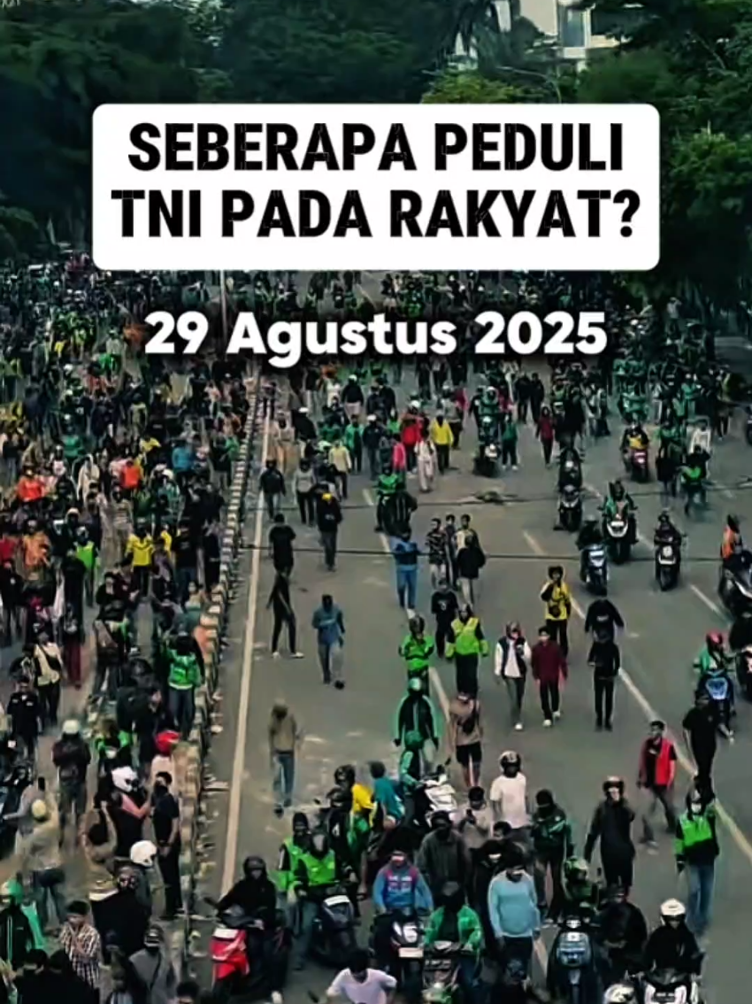 TNI ikut gabung demo #bubarkandpr #demo25agustuspembubarandpr #fyp #bravotni 