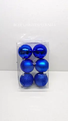 Blue Christmas Tree Balls #christmasdecor #christmasball #christmasstreeballs #decorationforchristmas 
