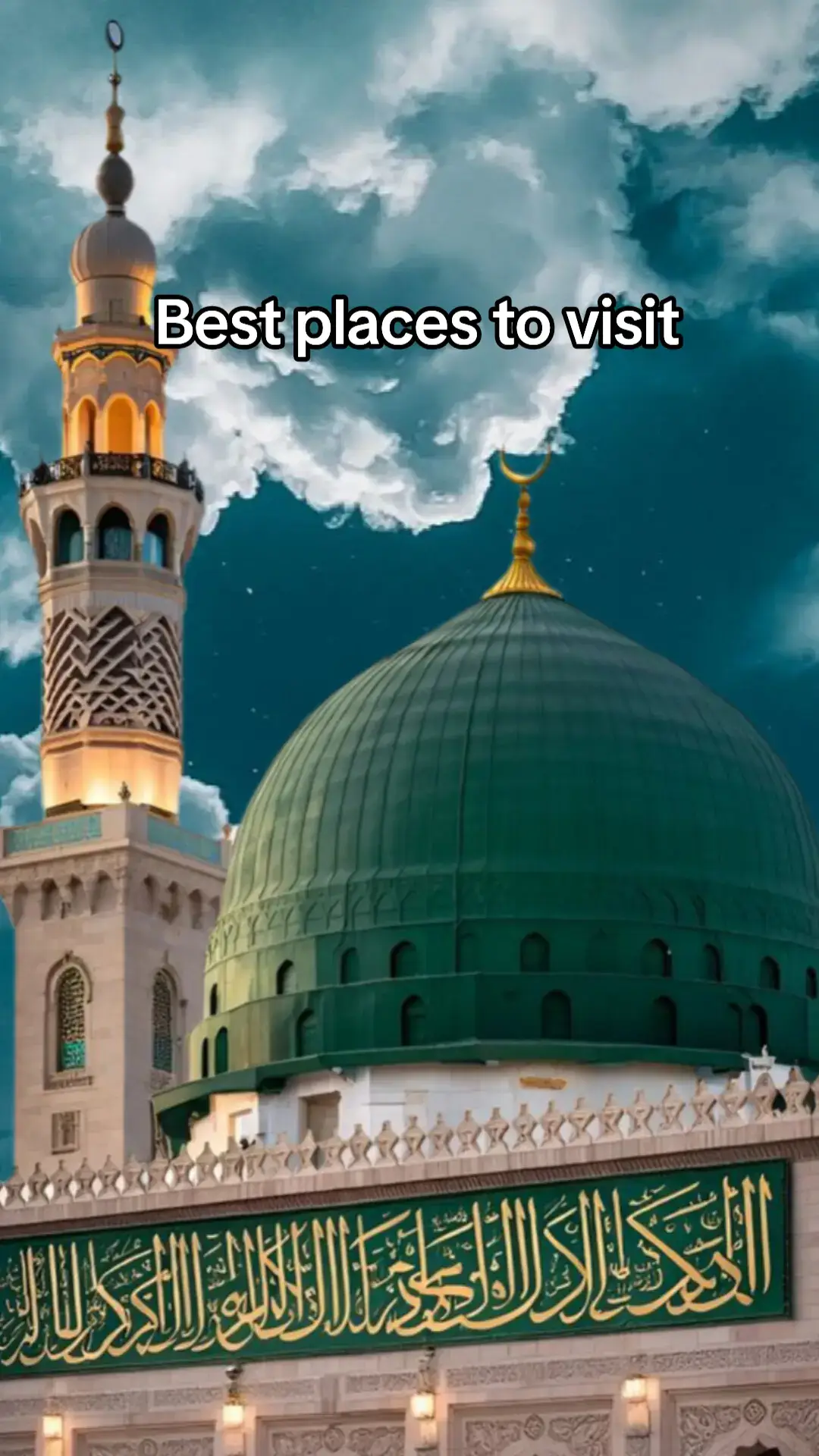 Masjid AI Nabawi, the Prophet's Mosque in Madinah, offers a breathtaking view that captivates the soul and uplifts the spirit. As one of the holiest sites in Islam, it stands as a symbol of serenity, devotion, and timeless beauty. The mosque's iconic green dome, beneath which rests the tomb of Prophet Muhammad (PBUH), is surrounded by stunning white marble courtyards that reflect the sunlight during the day and glow under the gentle illumination of night lights. Gracefully designed minarets pierce the sky, and the grand umbrellas unfold like giant petals, offering shade to thousands of worshippers while creating a mesmerizing pattern across the open plaza. Inside, the mosque is adorned with intricate calligraphy, rich carpets, anda peaceful ambiance that invites reflection and prayer. Pilgrims from every corner of the world gather here, united in faith, making the spiritual and architectural beauty of Masjid Al Nabawi a truly unforgettable sight. l#plztiktokeamdontudreviewmyvideos #forupage  #fypppppppppppppp 