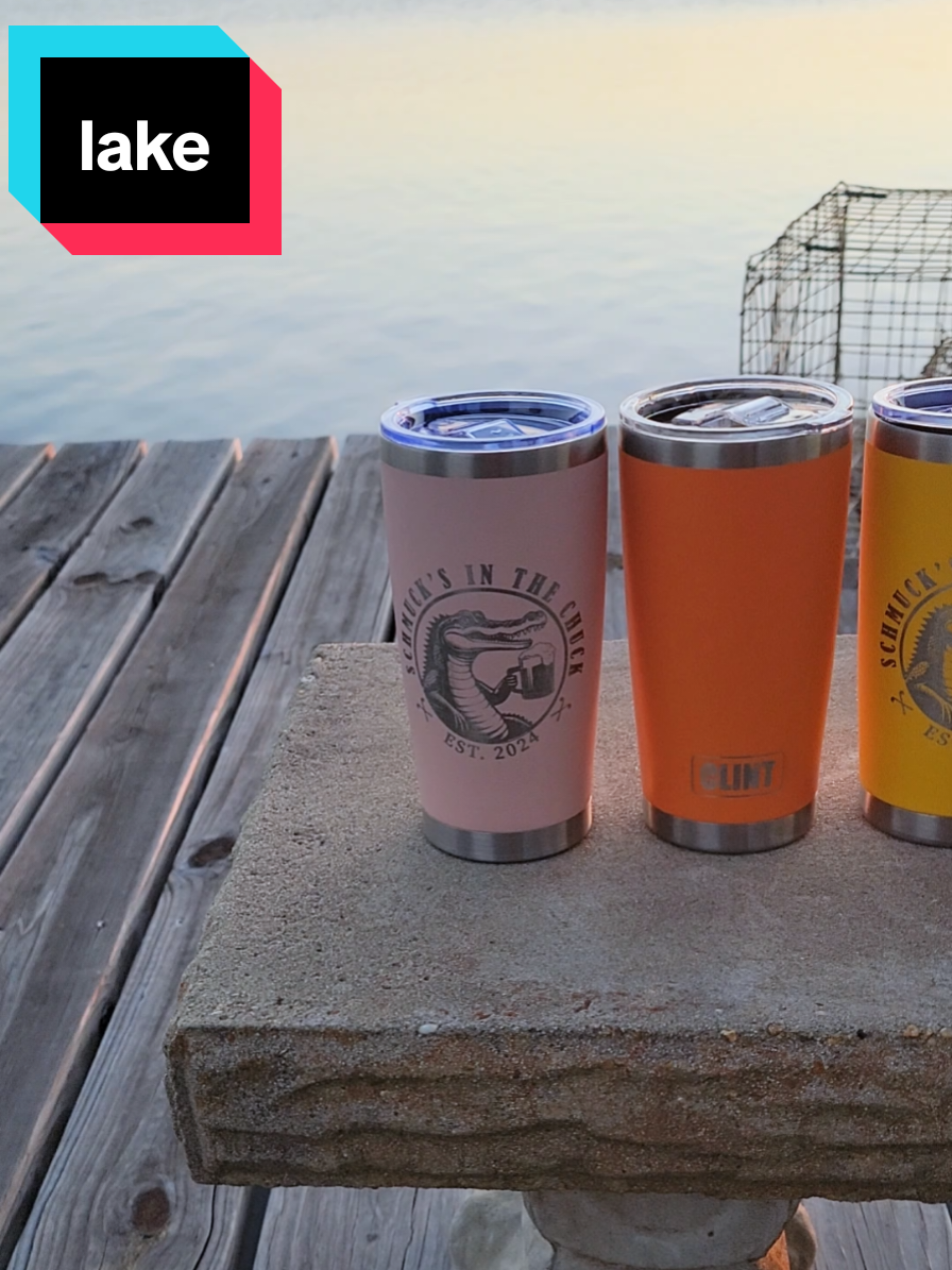 Still love these #tumblers I made for a fun #weekend. #lake 