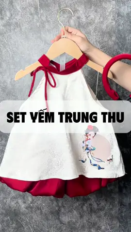 Set xinh mà chất đẹp lắm các mẹ ạ, tặng kèm bờm duy nhât hôm nay #settrungthu #yemtrungthu #vaytrungthuchobe #mevabe #mevabe 