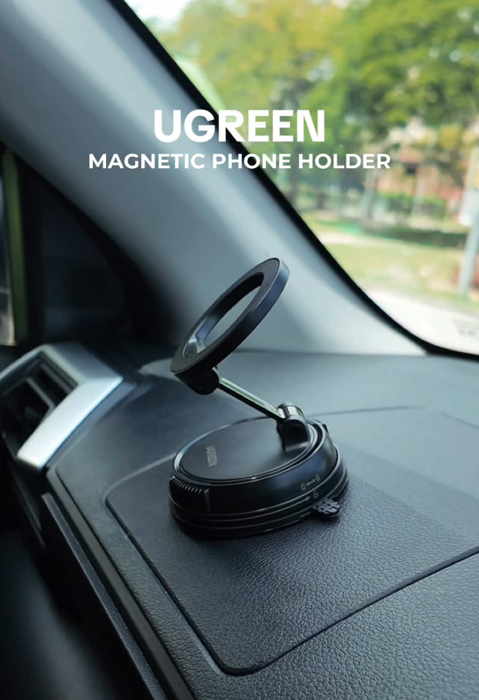 UGREEN Magnetic phone holder sekali letak melekat terus! #magneticphoneholder #phoneholder #ugreen #ugreenphoneholder #carphoneholder 