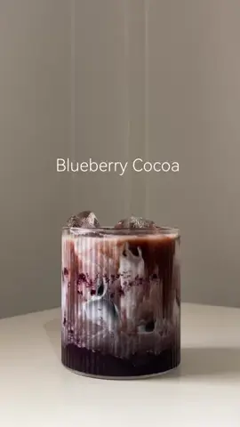 Blueberry Cocoa #fyp #blueberrycocoa #cocoa #homecafe #hugteakoffee 