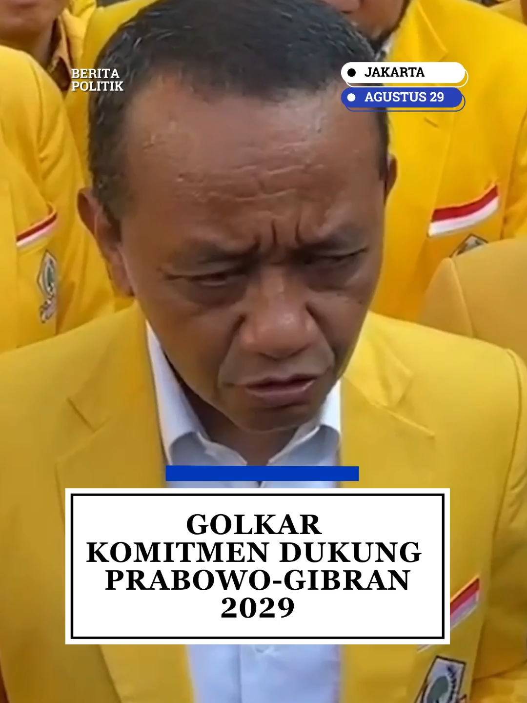 GOLKAR KOMITMEN DUKUNG PRABOWO-GIBRAN 2029 #golkar #prabowo #gibran #politik