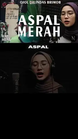 aspal merah, noirna rap hijab#tiktok##fypviralシ #lagumelou #lewatberanda 