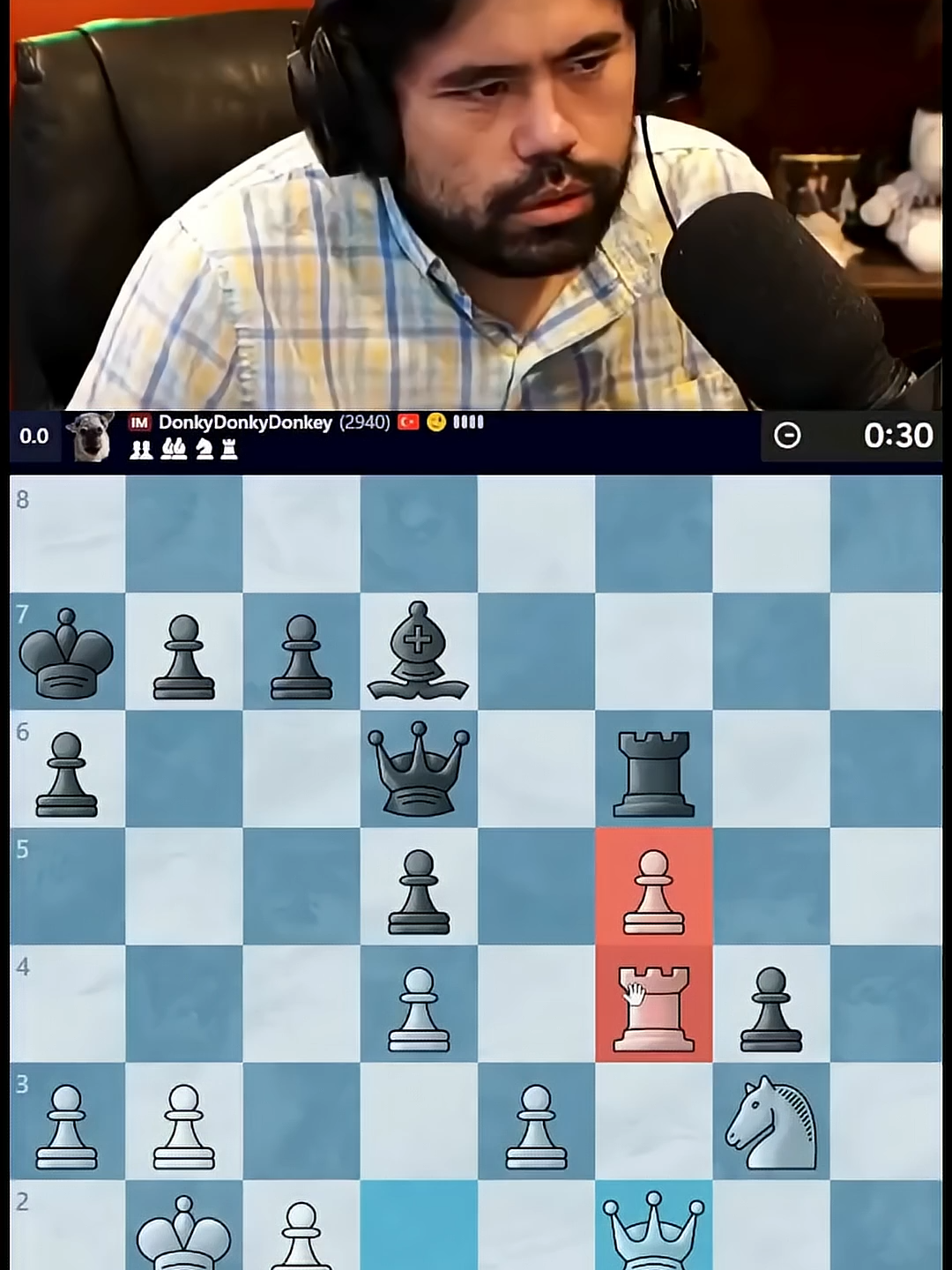 Hikaru-Nakamura 0827 12#shorts #chess #chessmemes #chesstricks #magnuscarlsen #hikaru #viralshort #briliantmoves #fyp #trending #chessgrandmaster #chessgame #short