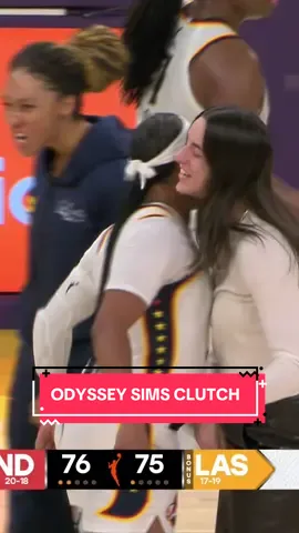 Odyssey Sims to take the lead with less than 15 seconds remaining in the win over LA 🔥 #indianafever #WNBA #odysseysims 