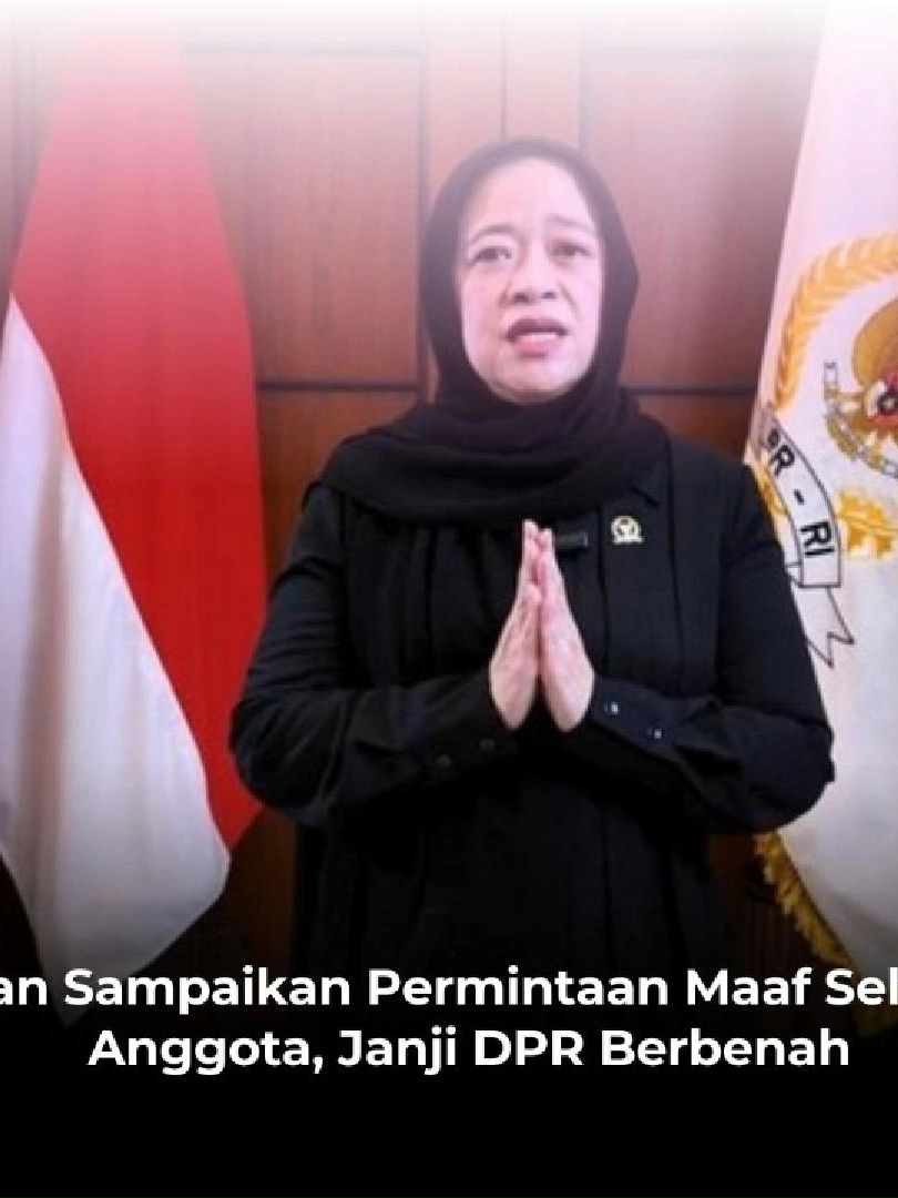 Puan Sampaikan Permintaan Maaf Seluruh Anggota, Janji DPR Berbenah Ketua DPR RI Puan Maharani menyampaikan permintaan maaf kepada semua pihak menyikapi demonstrasi hingga menyebabkan seorang driver ojek online (ojol) tewas dalam aksi kemarin. #puanmaharani #Mintamaaf #Ojol #Dpr #KetuaDPRRI #FYP