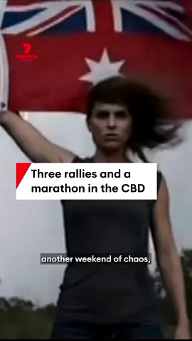 Sydney's bracing for another weekend of chaos, with three separate rallies and a marathon happening in the CBD tomorrow. Police will be out in force to prevent clashes. #sydneymarathon #SydneyCBD #refugeesprotest #antiimmigrationprotest #proPalestineprotest