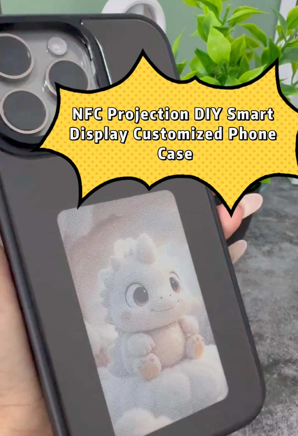 NFC Projection DIY Smart Display Customized Phone Case.#iphonecase #iphonecases #iphonemetalcase #iphone16promax #phonecase  