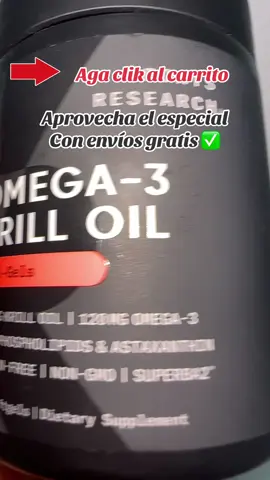 #Suplemento de #aceite de krill de Sports Research con EPA y DHA Omega 3, fosfolípidos y astaxantina de krill antártico - La mayor #concentración de aceite de krill para #hombres y #mujeres - 500 mg, 120 cápsulas blandas