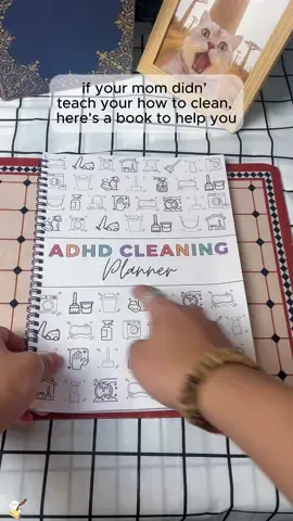 Whether you don’t know where to start or just love to check thing off of list cleaning planner is perfect.#fyp #adhd #tiktokshop #adhdcleaning #cleaning 