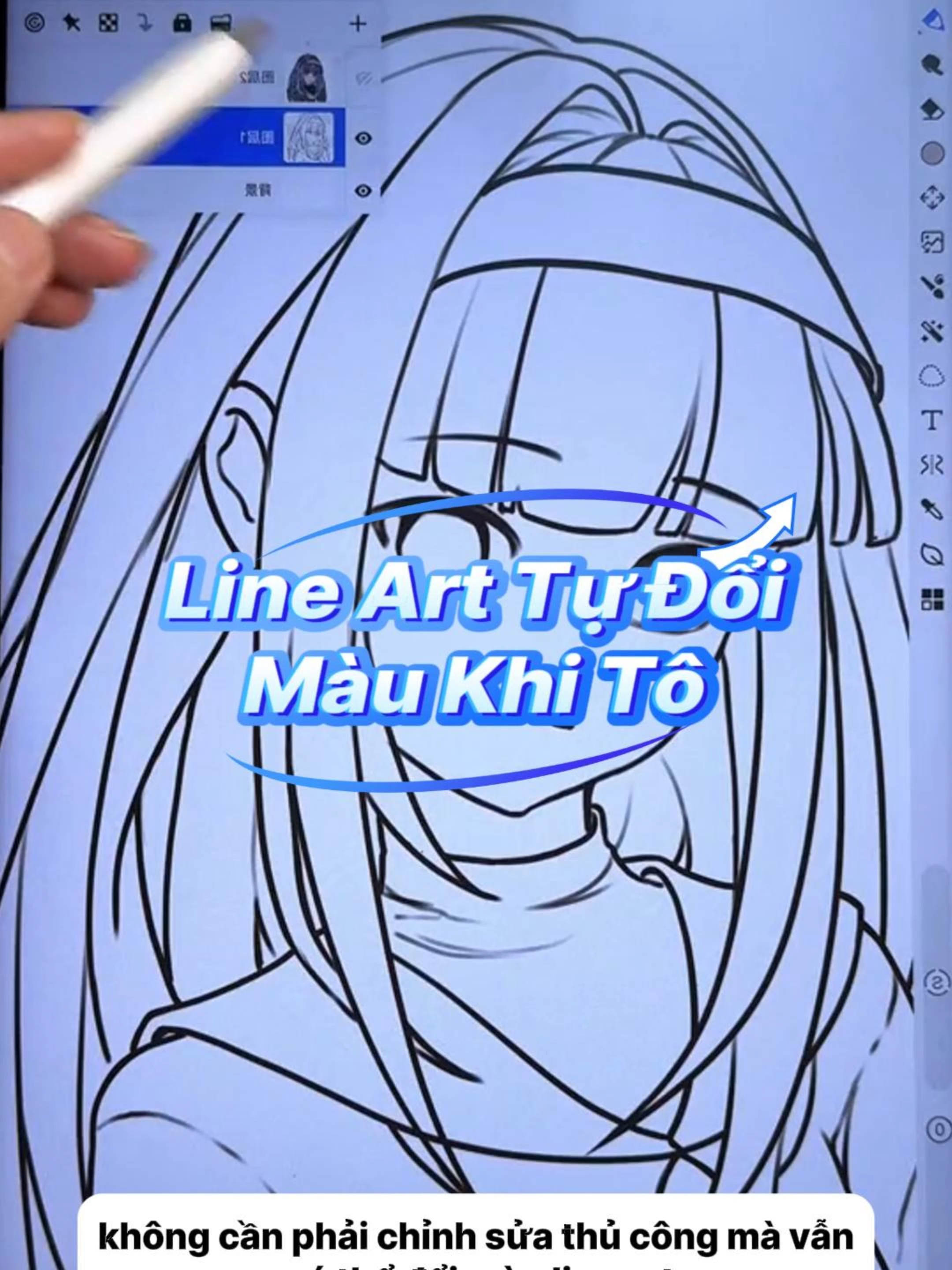 Mẹo Đổi Màu Line Art Không Cần Vẽ Lại! #genzacademy #hocve #tomau #hoasi #vetranh #art #mythuat