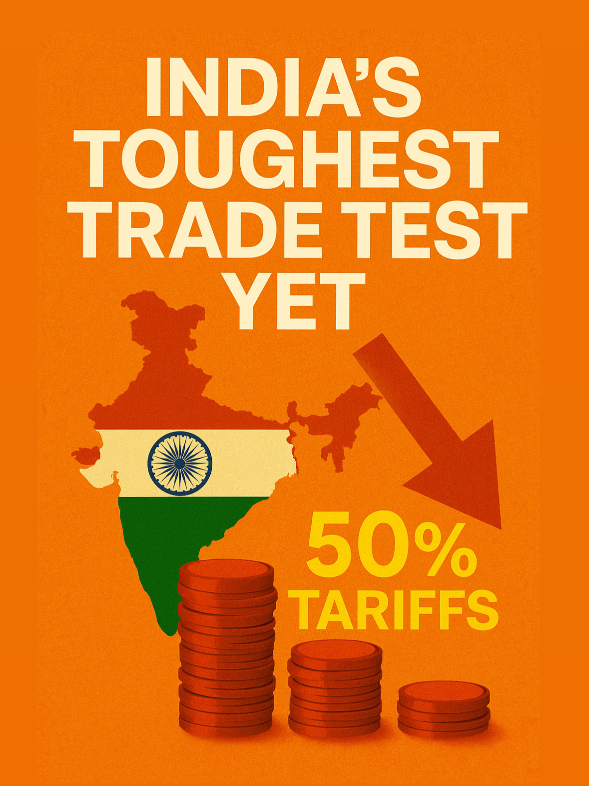 50% tariffs. $44B at risk. 2 million jobs on the line. India’s trade fight with America is heating up and the world is watching. #Ninaunwrapped #poweraffairs #AWANIinternational
