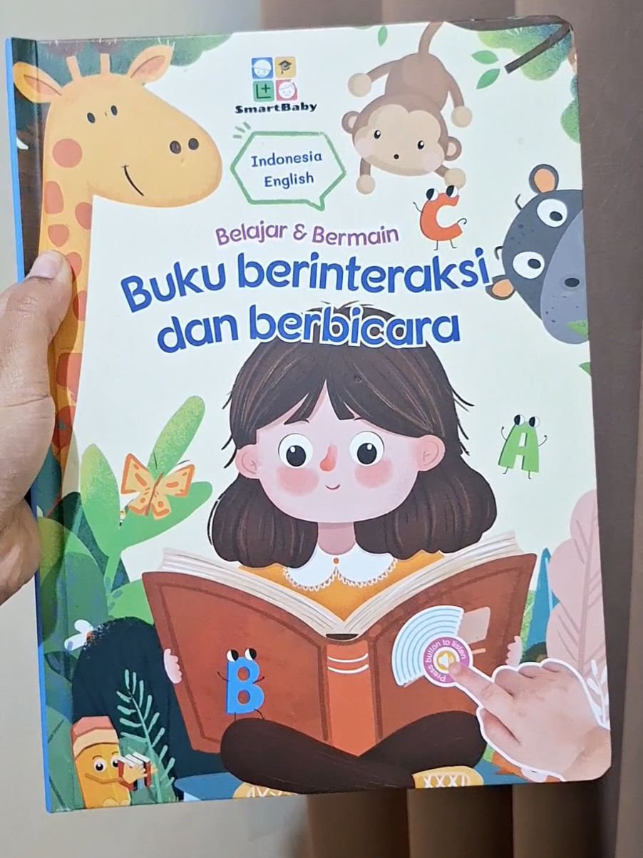 buku interaksi bagus untuk mengalihkan anak dari gadget dan membiasakan anak suka buku 😊 #bukuinteraksi #bukuaudio #bukubersuara #bukuanak #smartbaby 