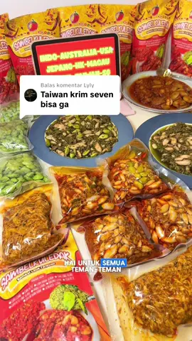 Membalas @Lyly Yang diluar negri bakalan bingung pilih menu nih😍 #sambelsetengahkilo #sambelkuledak #worldwide #indonesia #taiwan #singapore #malaysia #australia #brunei #makananviral #abudhabi #jastipluarnegeri #jastipaussie #jastipaustralia 