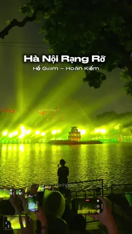 Trời ơi Hà Nội quá xịn luôn ạ, 3D Mapping Hồ Gươm mà nó lung linh cỡ này cơ mà😭 Các bác tranh thủ tối nay ghé Hô Gươm sớm không kẻo nó đông á 🥹 #hanoirangro #hanoichill #mapping3d #hanhdidau #xh 