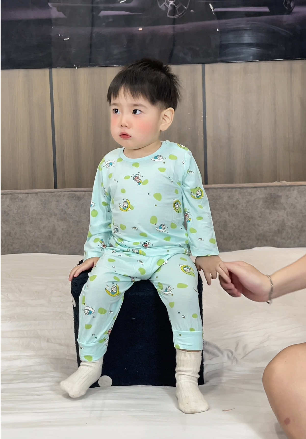 Bộ thun lạnh hoạ tiết cho bé các mẹ oii , chất mềm siêu so giãn phù hợp thời tiết chuyển thu cho bé ạ #giadinhbap🌽 #dothudong #thunlanhdaitay  