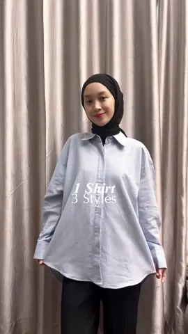 Mana style yang paling sering kamu pake?🥰 #basicshirt #kalashirt #cottondaily 