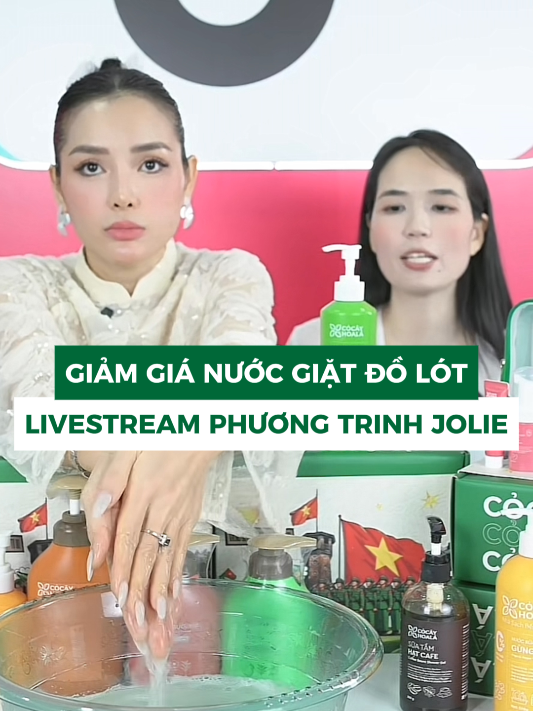 Nước giặt đồ lót hỗ trợ sạch khuẩn, lưu hương #cocayhoala #nuocgiattraxanh #nuocgiatdolot #phuongtrinhjolie