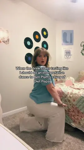 Awakened the former theatre kids inside me #dietpepsi #addisonrae #drinking #interpretivedance #benplatt 