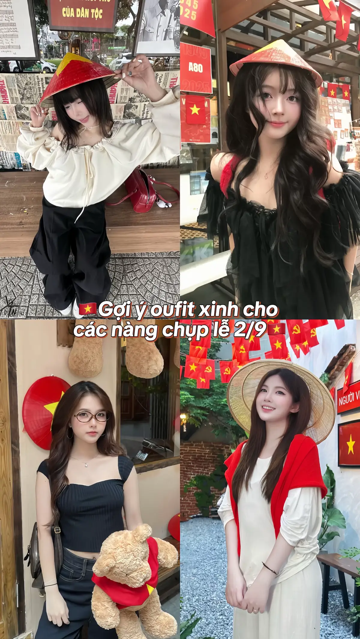 Những outfit xinh iu cho các nàng chụp lễ 2/9 🫡🇻🇳#viral #fyp #xh #phoidoxinh #tipschupanhdep 